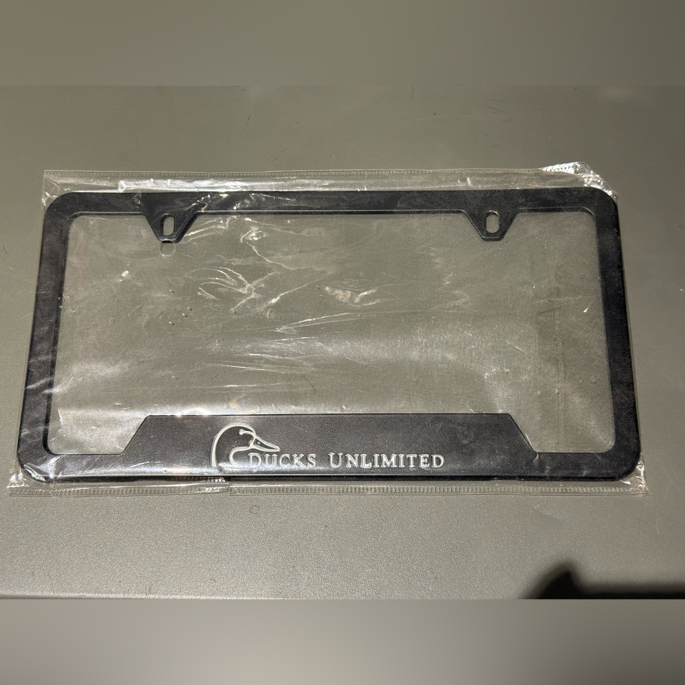 Ducks Unlimited Black License Plate Frame